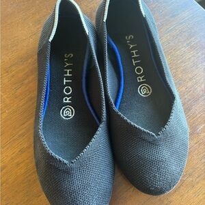 Rothy's The Flat in Classic Black-women's size 6